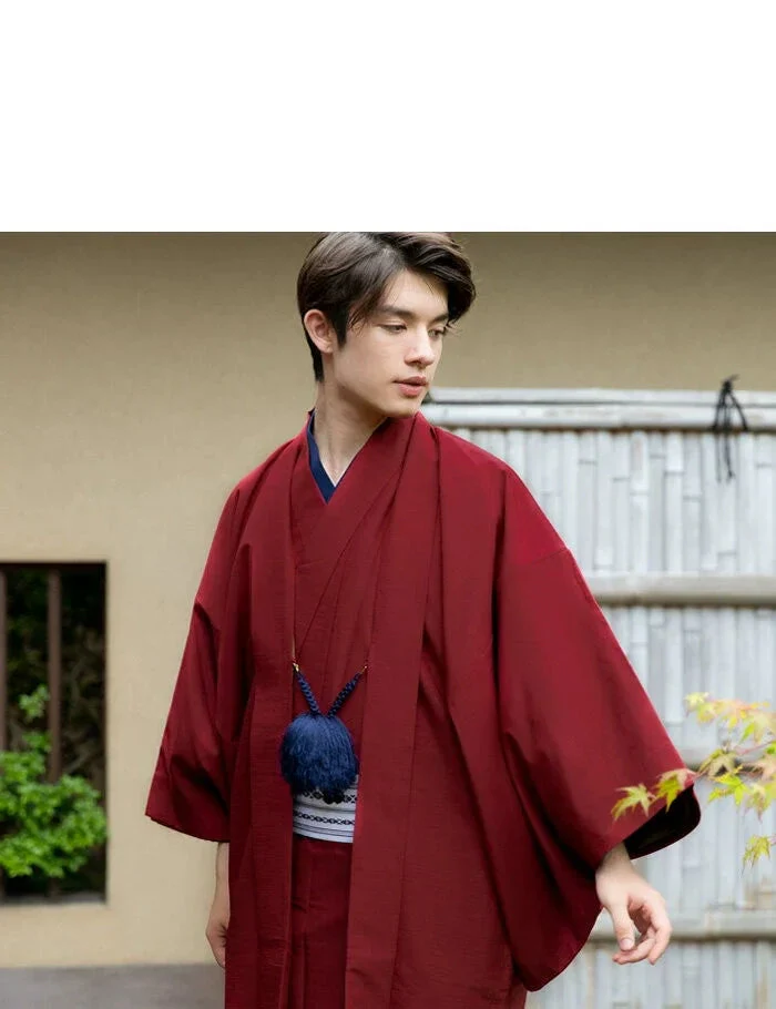 Kimono traditionnel homme uni chic - Image 7