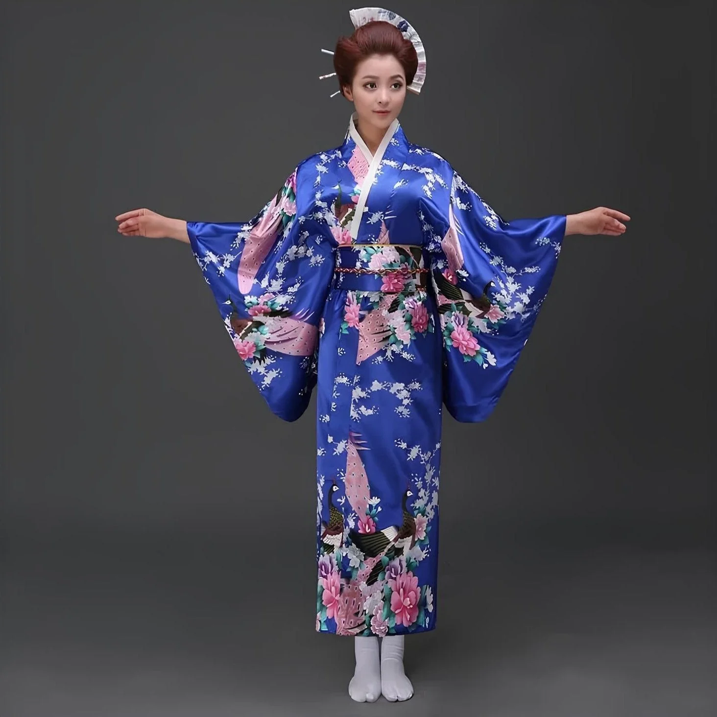 Kimono Traditionnel Japonais Chic - Image 2