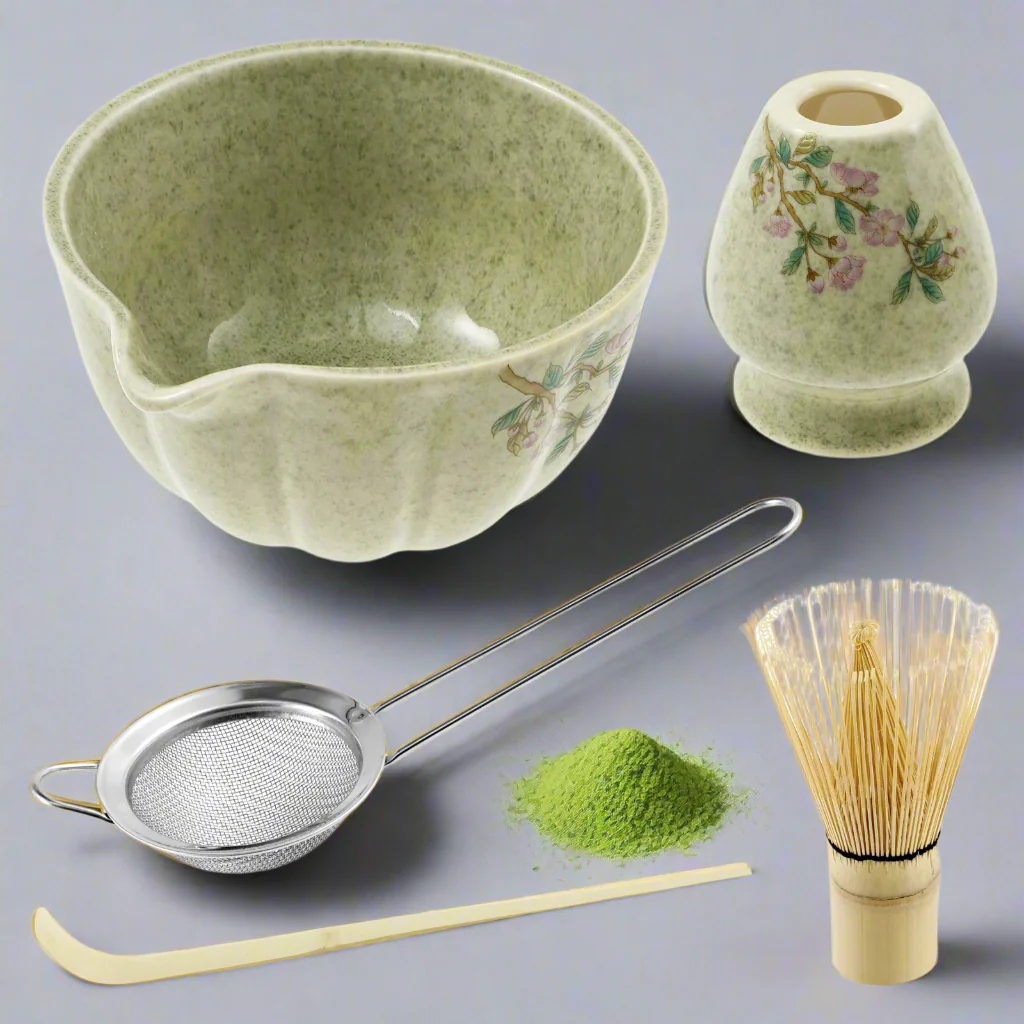 Kit Matcha Vintage Fleuri