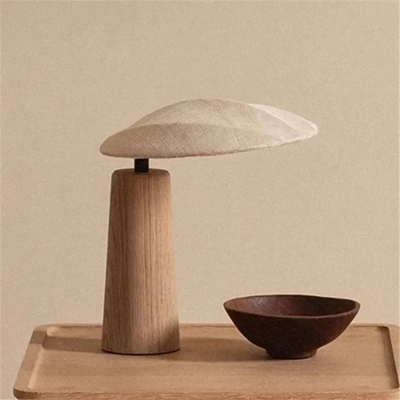 Lampe de Bureau en Bois Massif