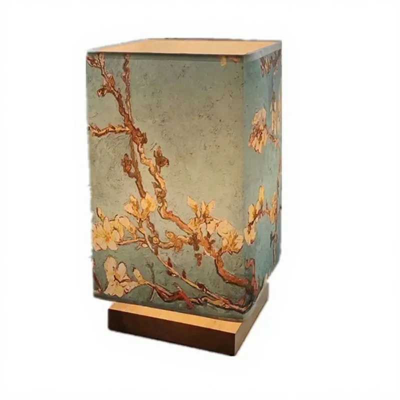 Lampe de Table Bleue Fleurie - Image 2