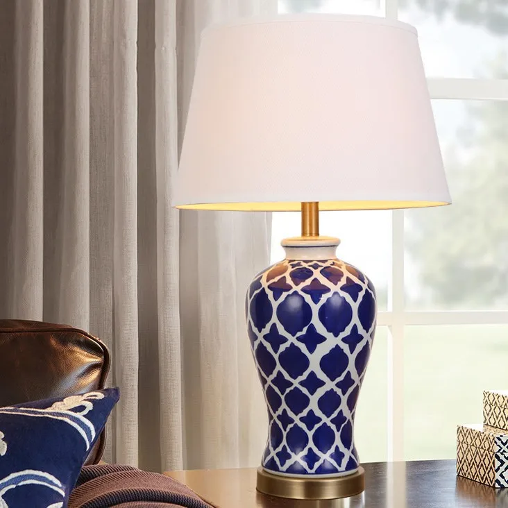 Lampe Japonaise Bleue Rétro - Image 2