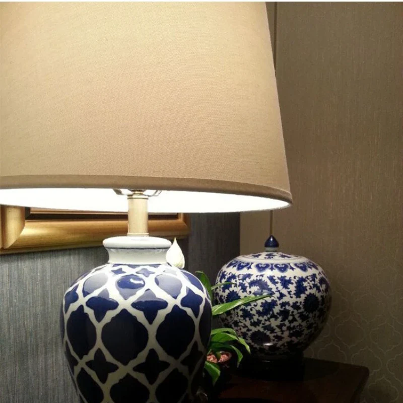 Lampe Japonaise Bleue Rétro - Image 3