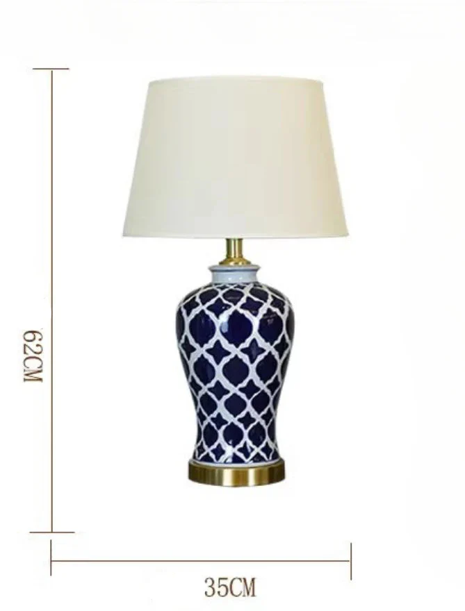Lampe Japonaise Bleue Rétro - Image 5