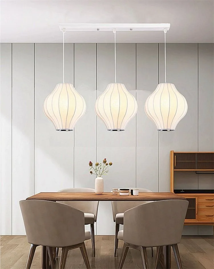 Lampe Japonaise Suspendue en Soie