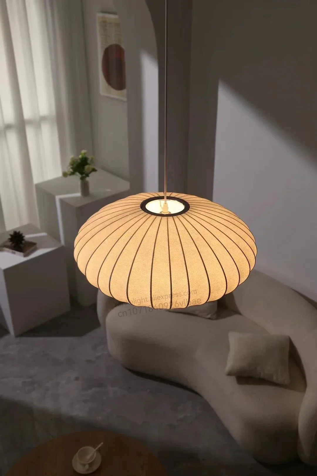 Lampe Japonaise Suspendue Ovale - Image 2