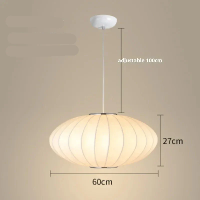 Lampe Japonaise Suspendue Ovale - Image 6