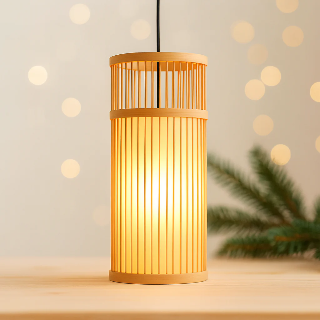 Lampe Suspendue Bambou Minimaliste