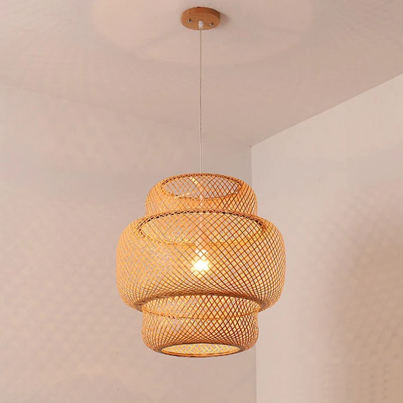 Lampe Suspendue en Bois - Image 2