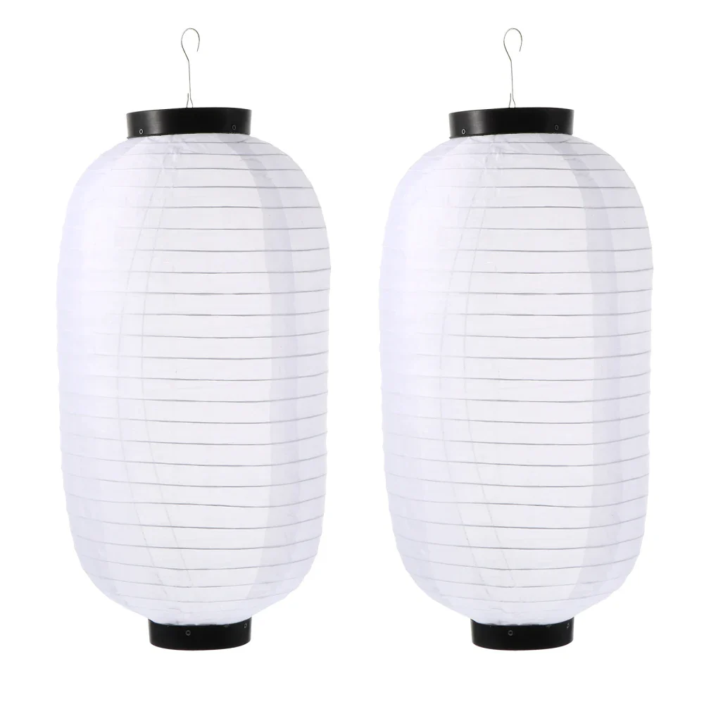 Lanterne Japonaise Papier Pliable Blanc - Image 2