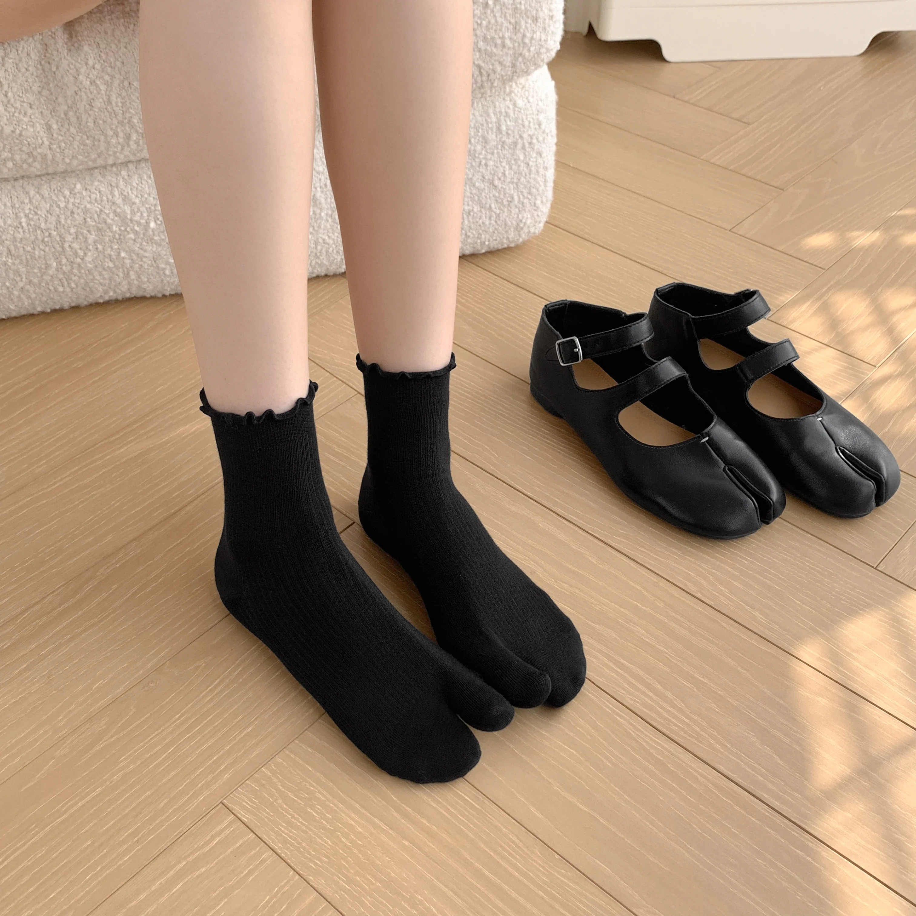 Lot de Chaussettes Japonaises à Bord Festonné - Image 3