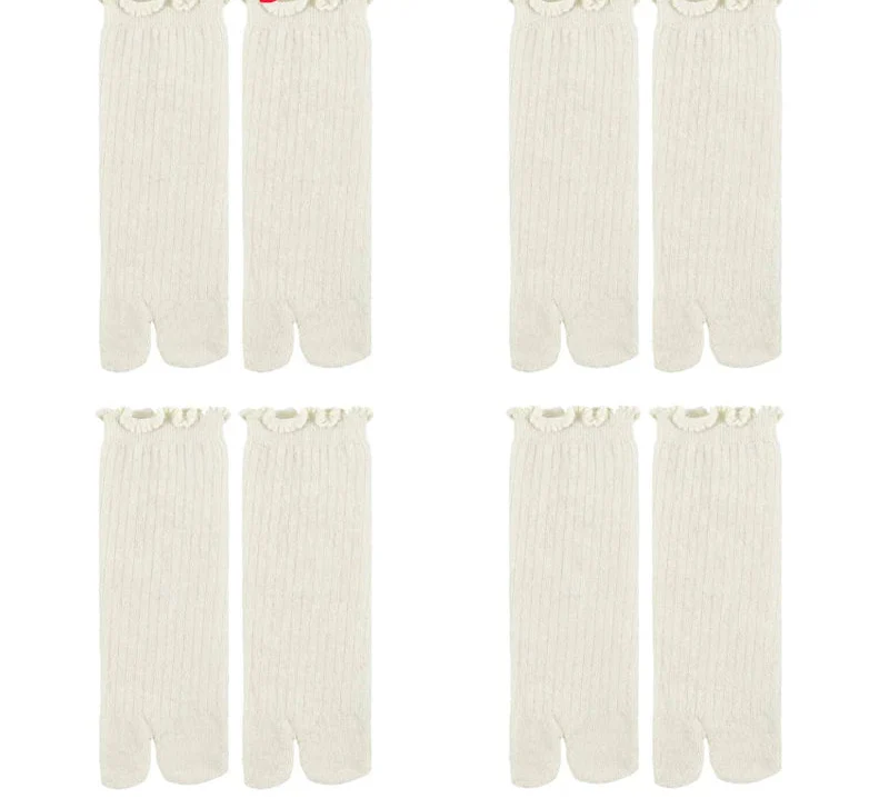 Lot de Chaussettes Japonaises à Bord Festonné - Image 4