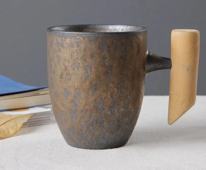 Mug japonais avec poignée en bois - Image 13