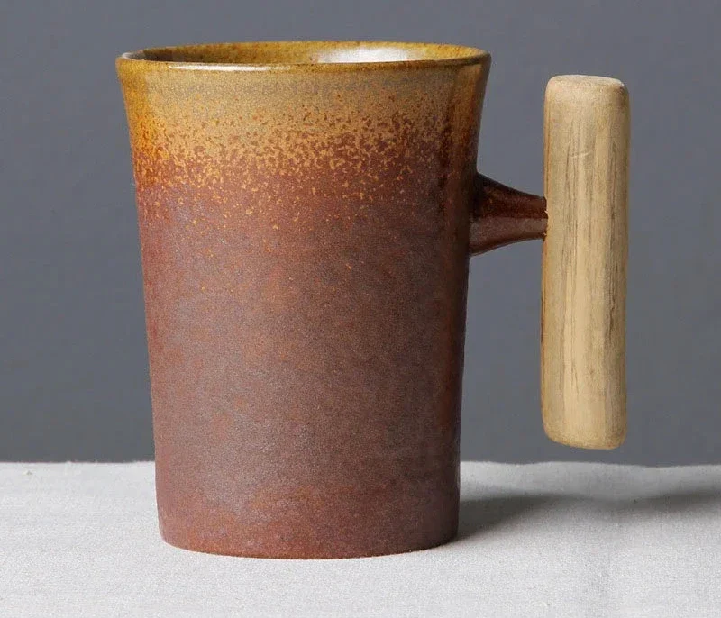 Mug japonais avec poignée en bois - Image 14
