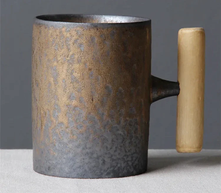 Mug japonais avec poignée en bois - Image 6