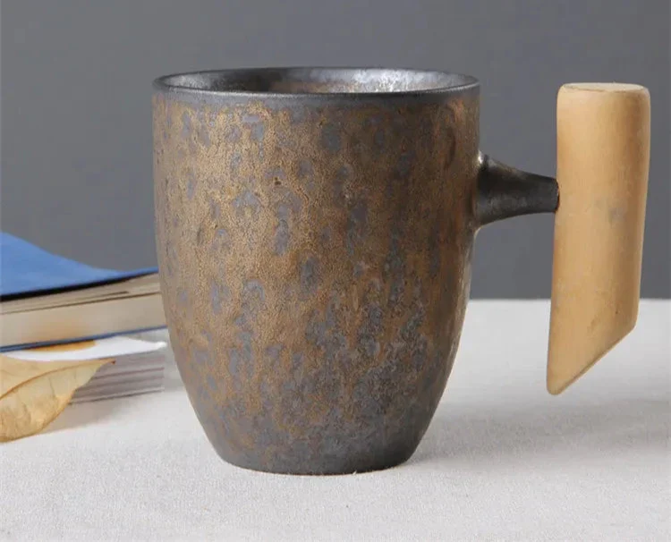 Mug japonais avec poignée en bois - Image 7