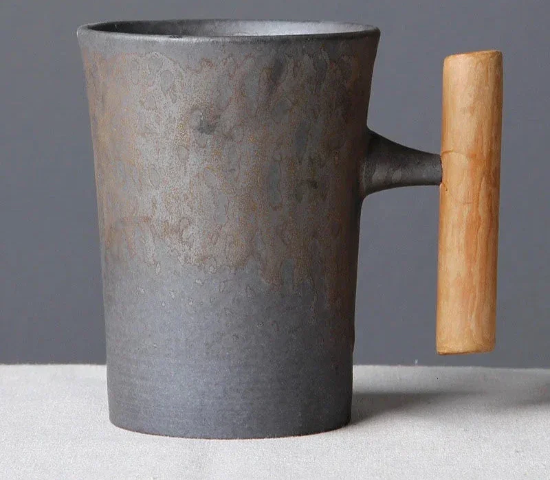 Mug japonais avec poignée en bois - Image 9