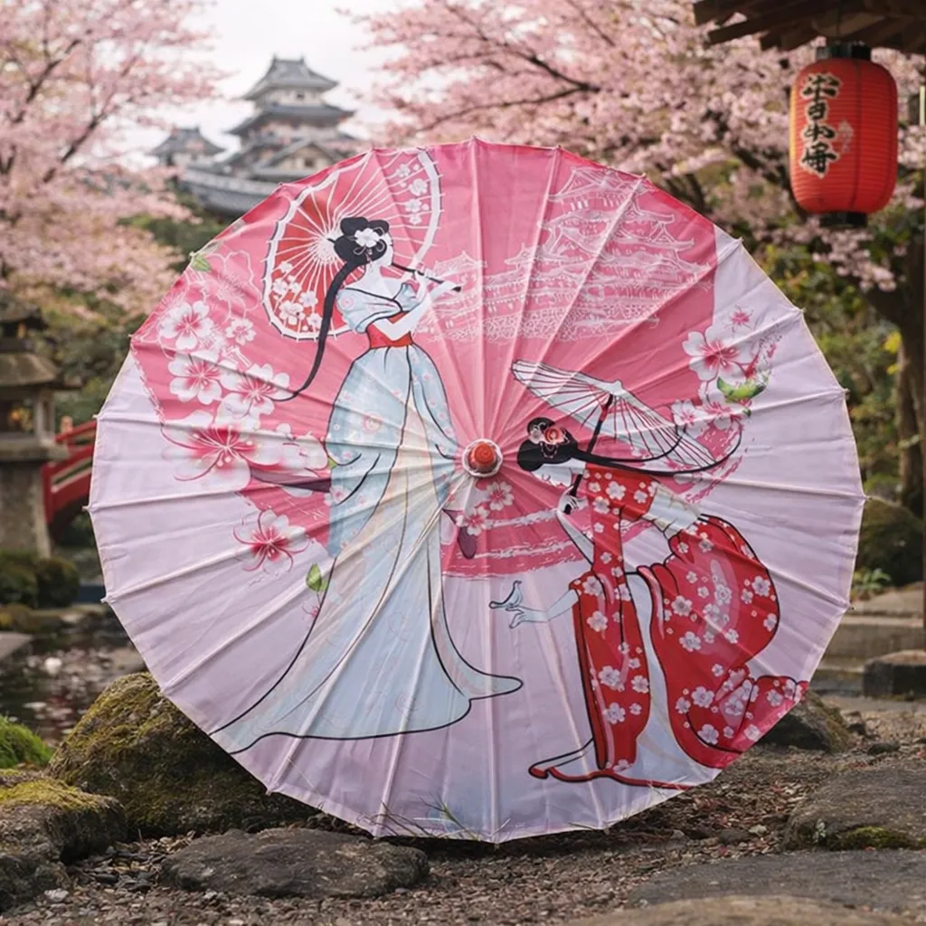 Ombrelle Femmes Japonaises - Image 3