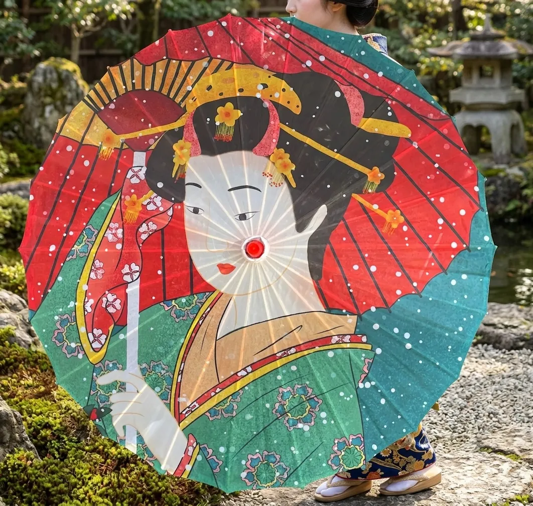 Ombrelle Japonaise Imprimée - Image 3