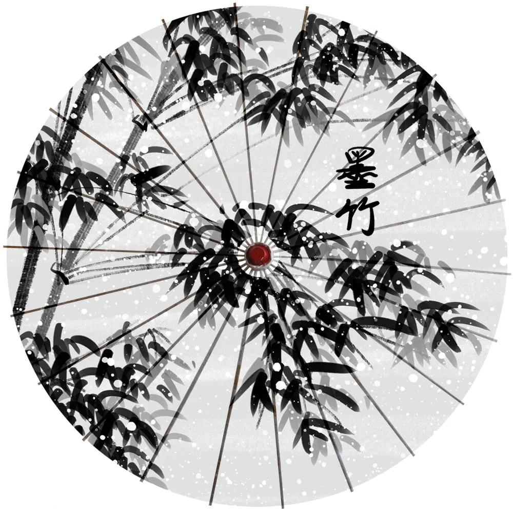 Ombrelle Japonaise Noir et Blanc Design