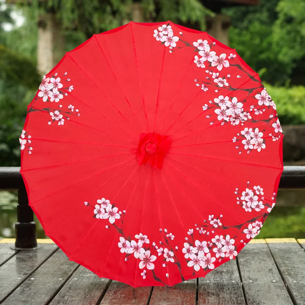 Ombrelle Japonaise Rouge - Image 3