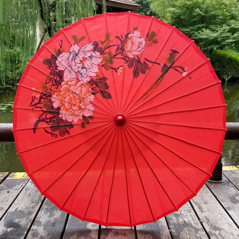 Ombrelle Japonaise Rouge - Image 6