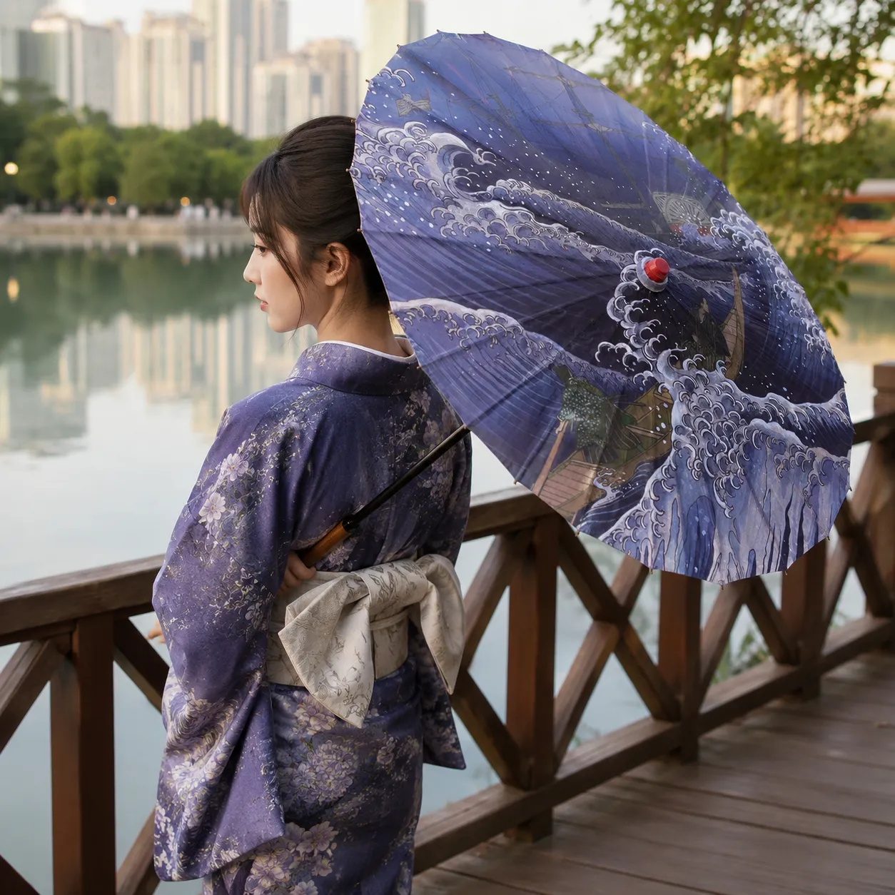 Ombrelle Vague Japon - Image 2