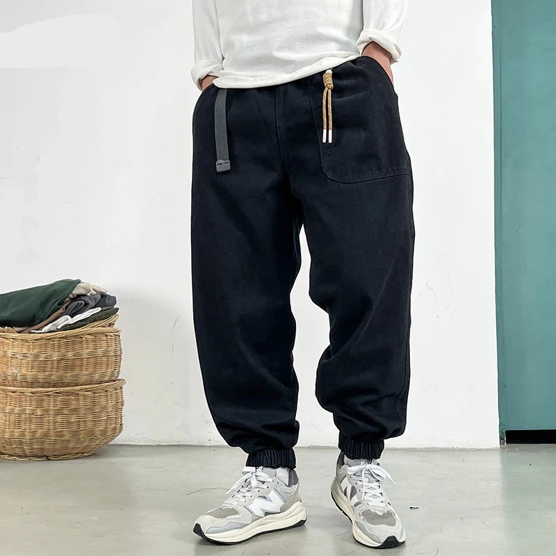Pantalon Baggy Japonais Vintage Décontracté