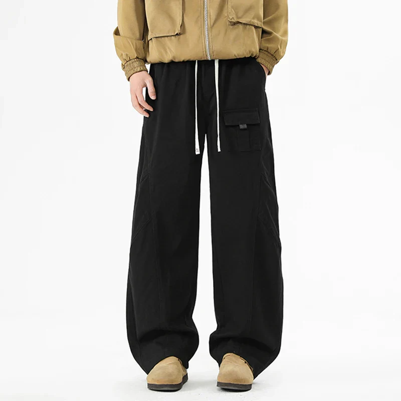 Pantalon Cargo Japonais Homme Large en Coton - Image 3