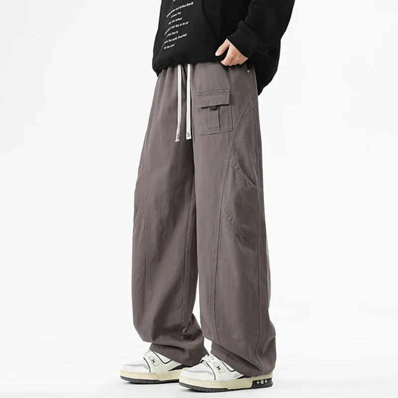 Pantalon Cargo Japonais Homme Large en Coton - Image 4