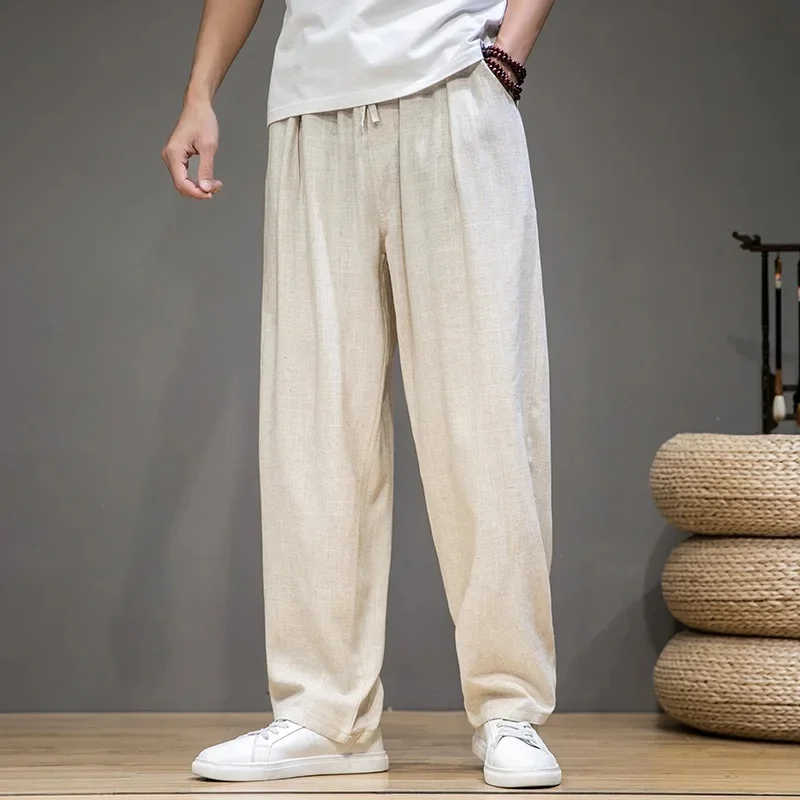 Pantalon Droit Japonais en Coton et Lin - Image 2