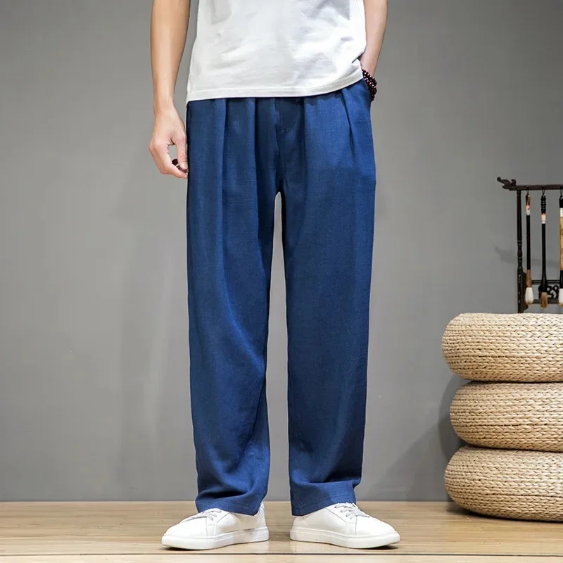 Pantalon Droit Japonais en Coton et Lin - Image 4