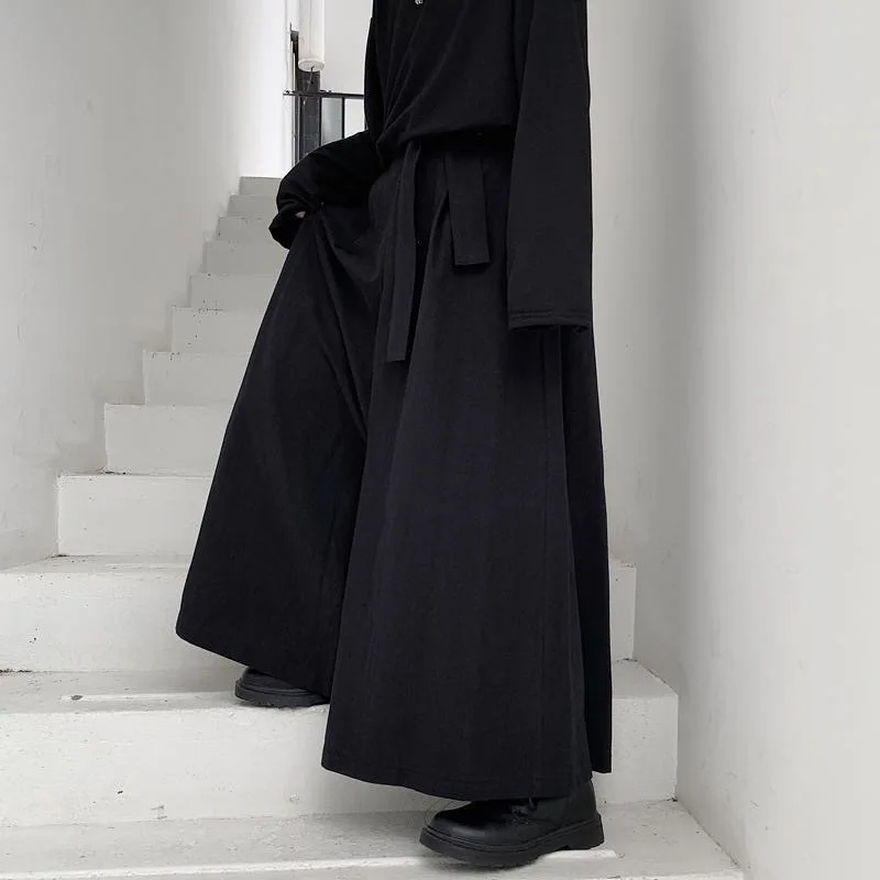 Pantalon Hakama Japonais Noir - Image 2