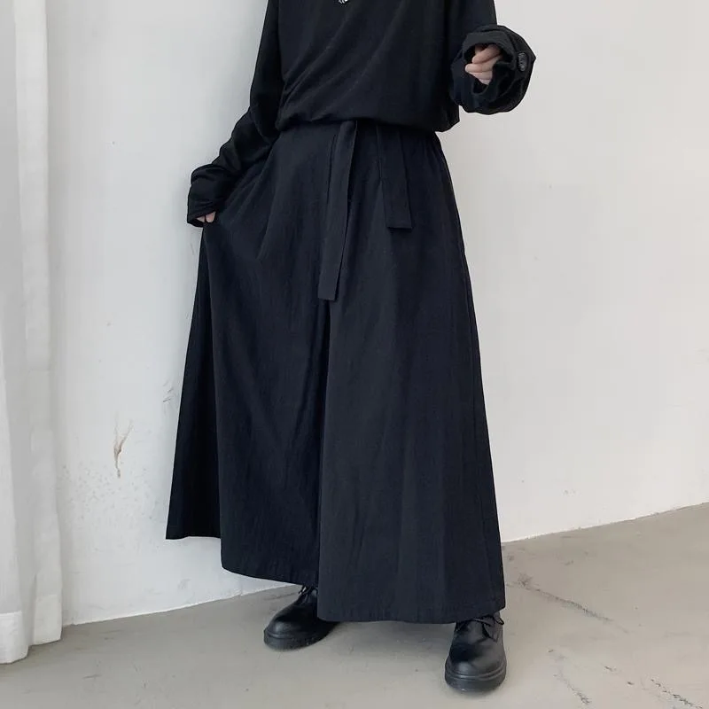 Pantalon Hakama Japonais Noir - Image 3