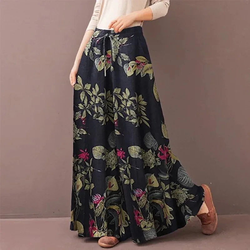 Pantalon Imprimé Fleuri pour Femme - Image 2
