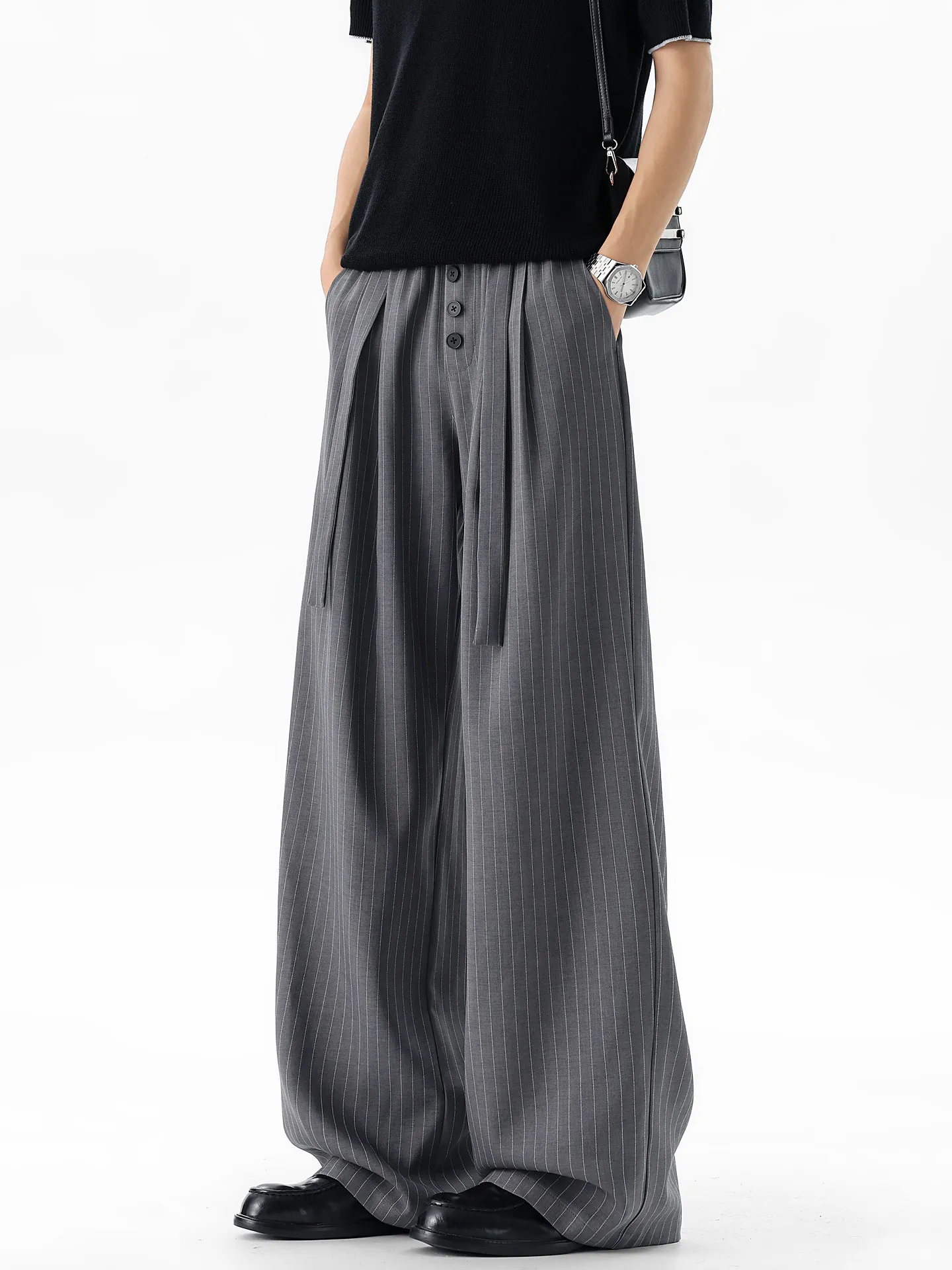 Pantalon Japonais à Rayures