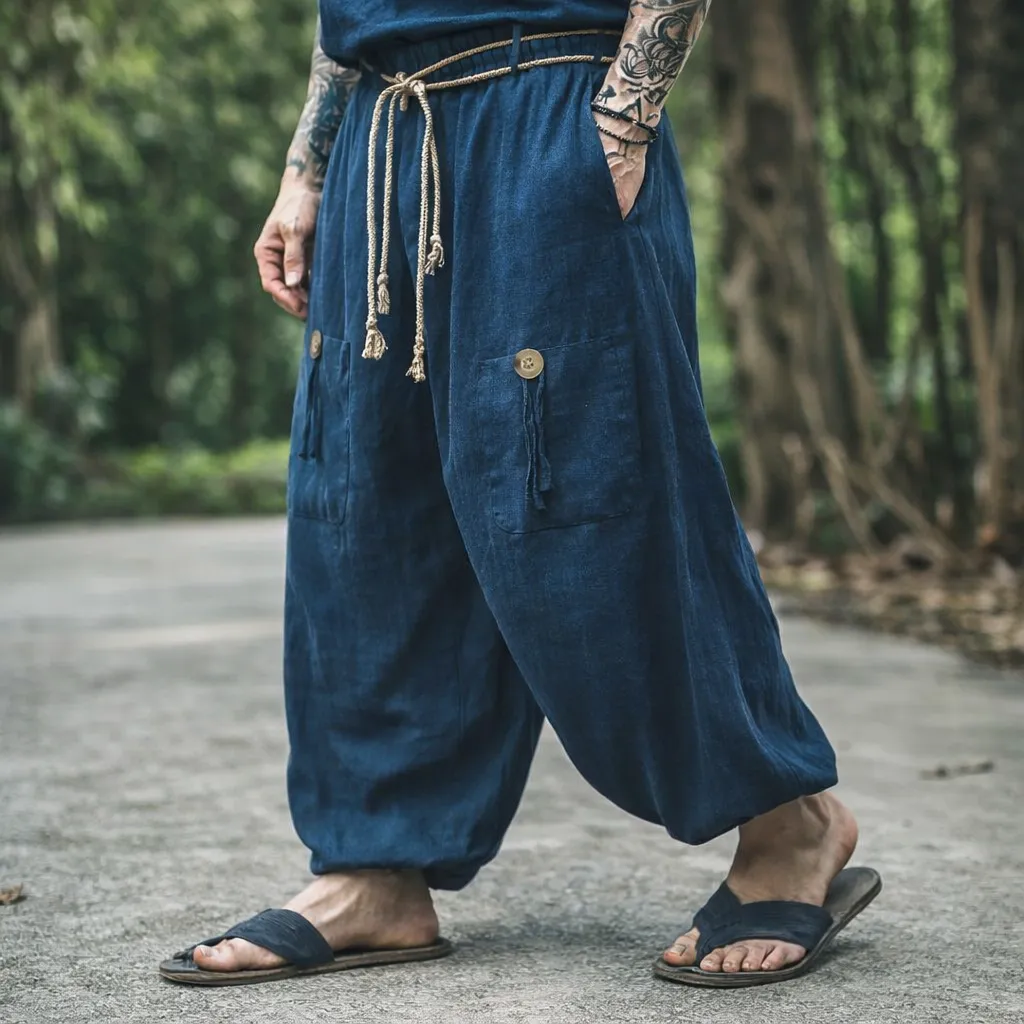 Pantalon Japonais Ample à Double Poches - Image 3