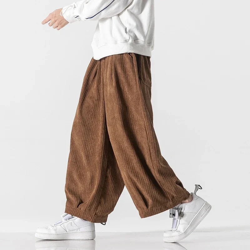 Pantalon Japonais Ample en Velours Côtelé - Image 4