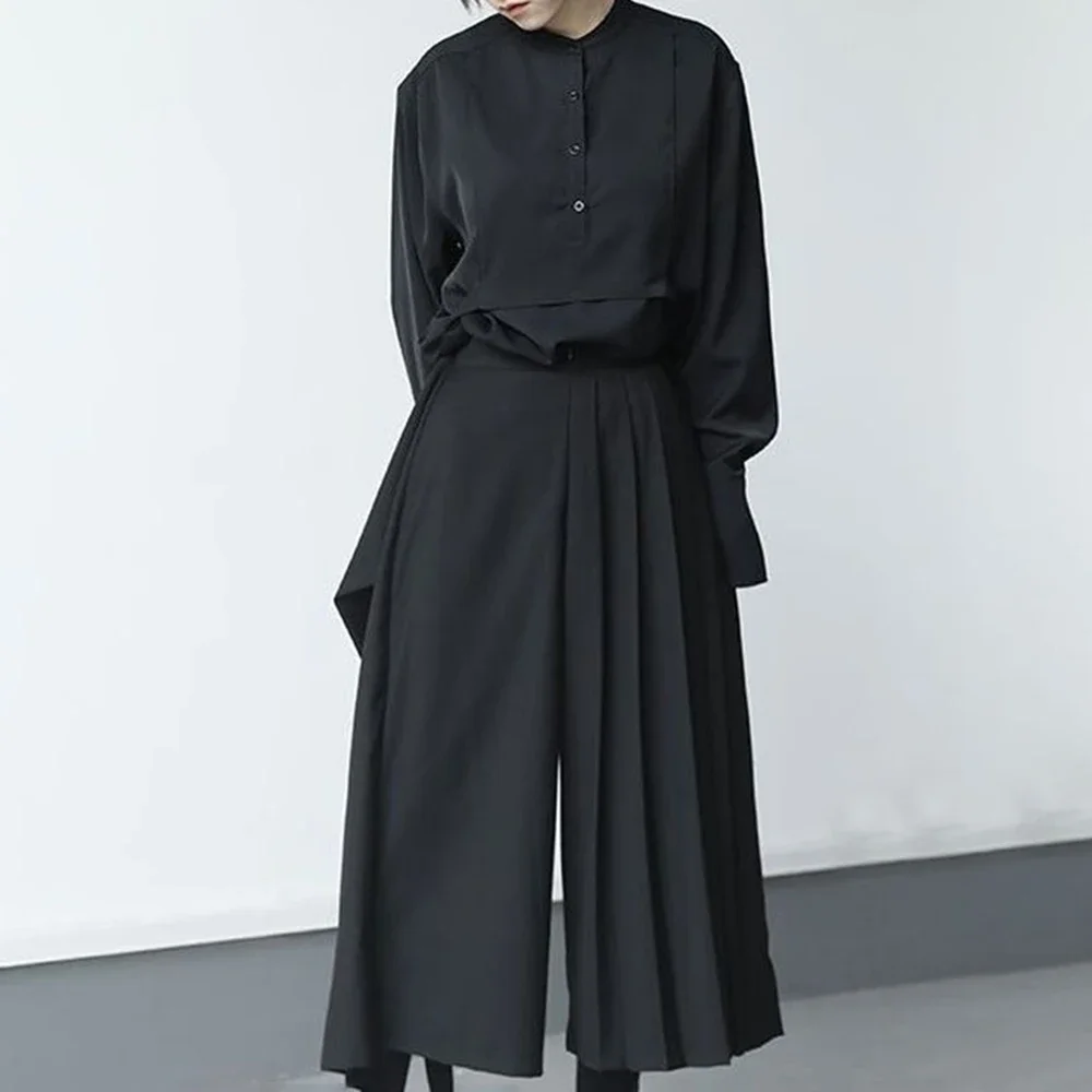 Pantalon Japonais Asymétrique Plissé - Image 4