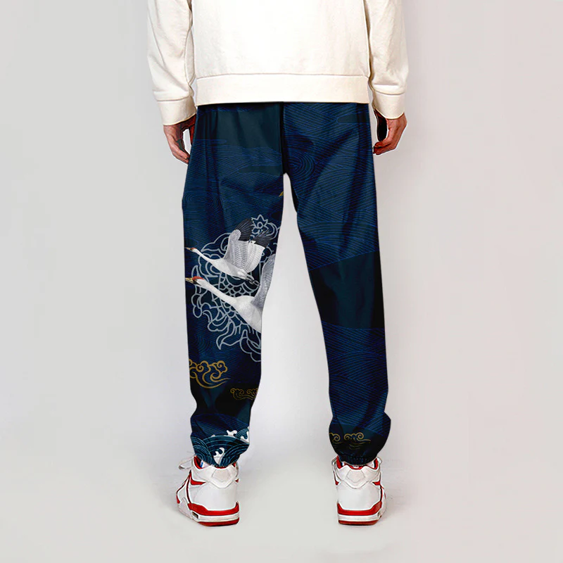 Pantalon Japonais Décontracté Grues - Image 2