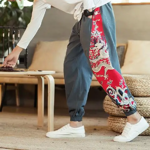 Pantalon Japonais Dragon - Image 5