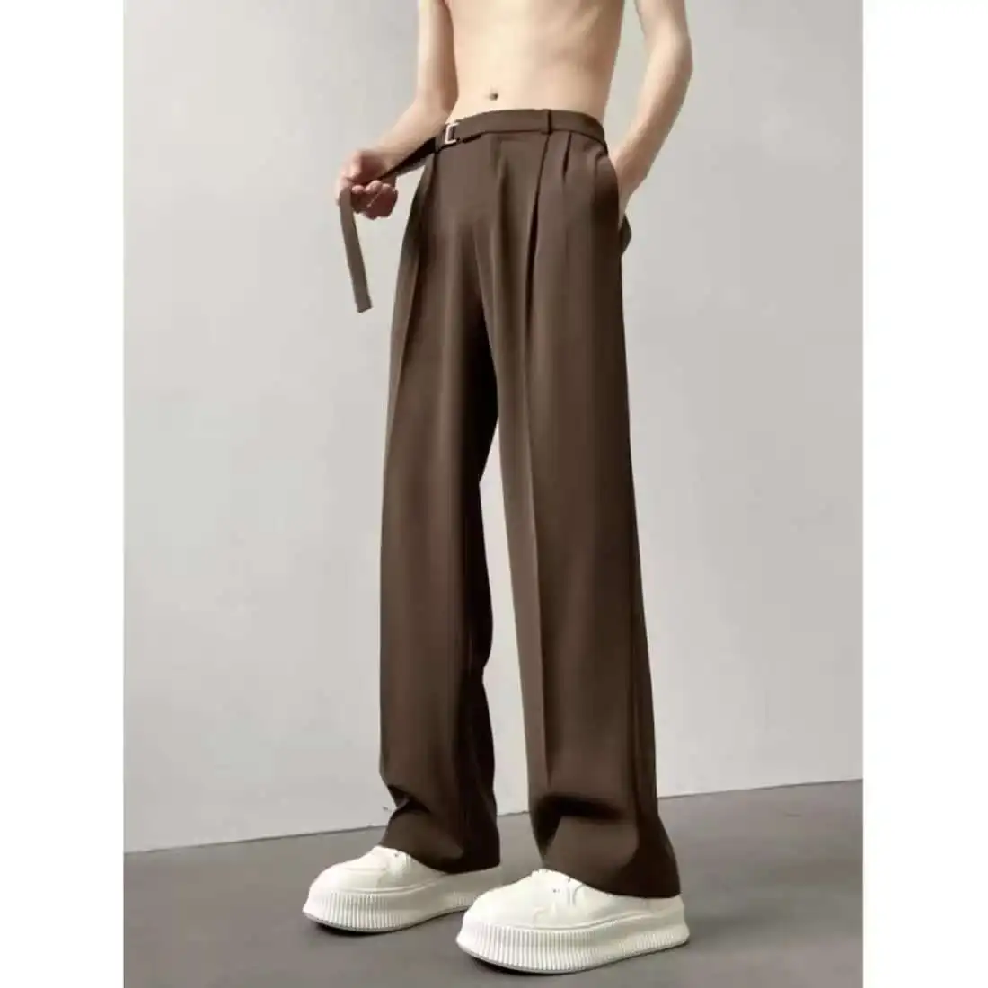 Pantalon Japonais Droit Ceinturé - Image 2