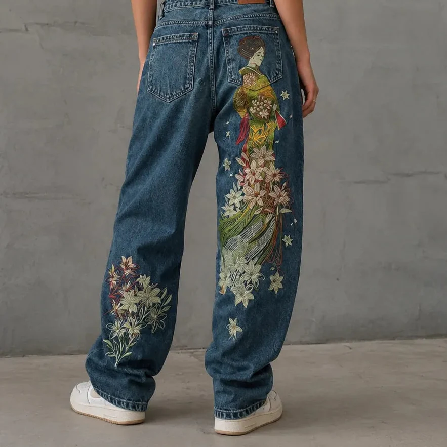 Pantalon Japonais Jean Brodé