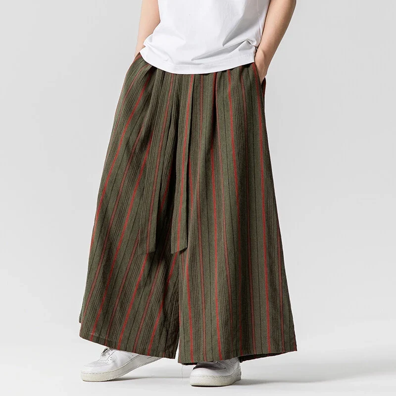 Pantalon Japonais Large Rayé - Image 3