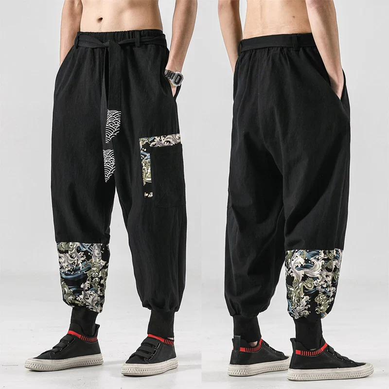 Pantalon Japonais Motifs Traditionnels - Image 3