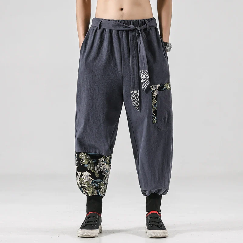 Pantalon Japonais Motifs Traditionnels - Image 4