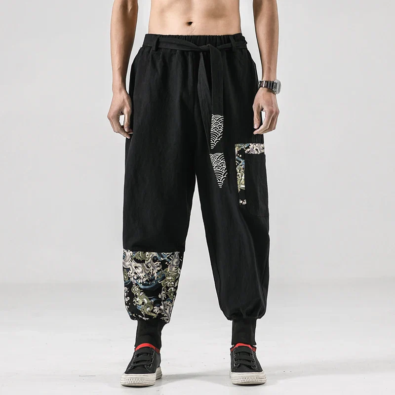 Pantalon Japonais Motifs Traditionnels - Image 5