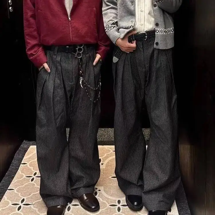 Pantalon Japonais Plissé à Rayures - Image 2