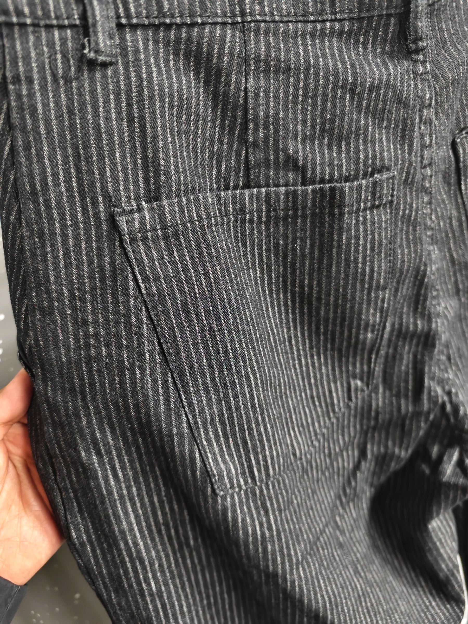 Pantalon Japonais Plissé à Rayures - Image 3