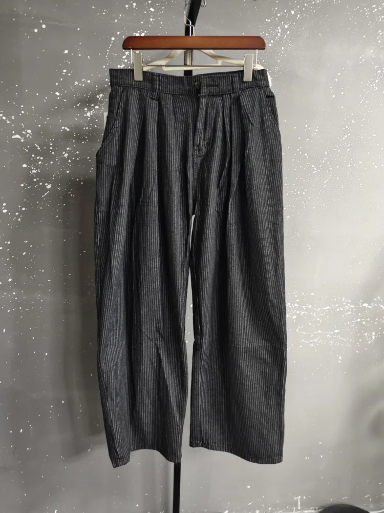 Pantalon Japonais Plissé à Rayures - Image 4